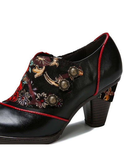 Amaris Hand-painted Floral Elegant Shoes