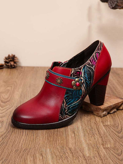 Samira Handmade Retro Leather Shoes