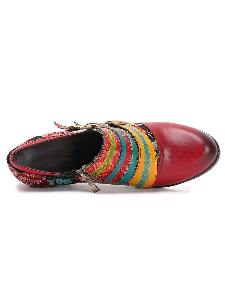 Chaussures faites à la main en cuir véritable Paisleigh