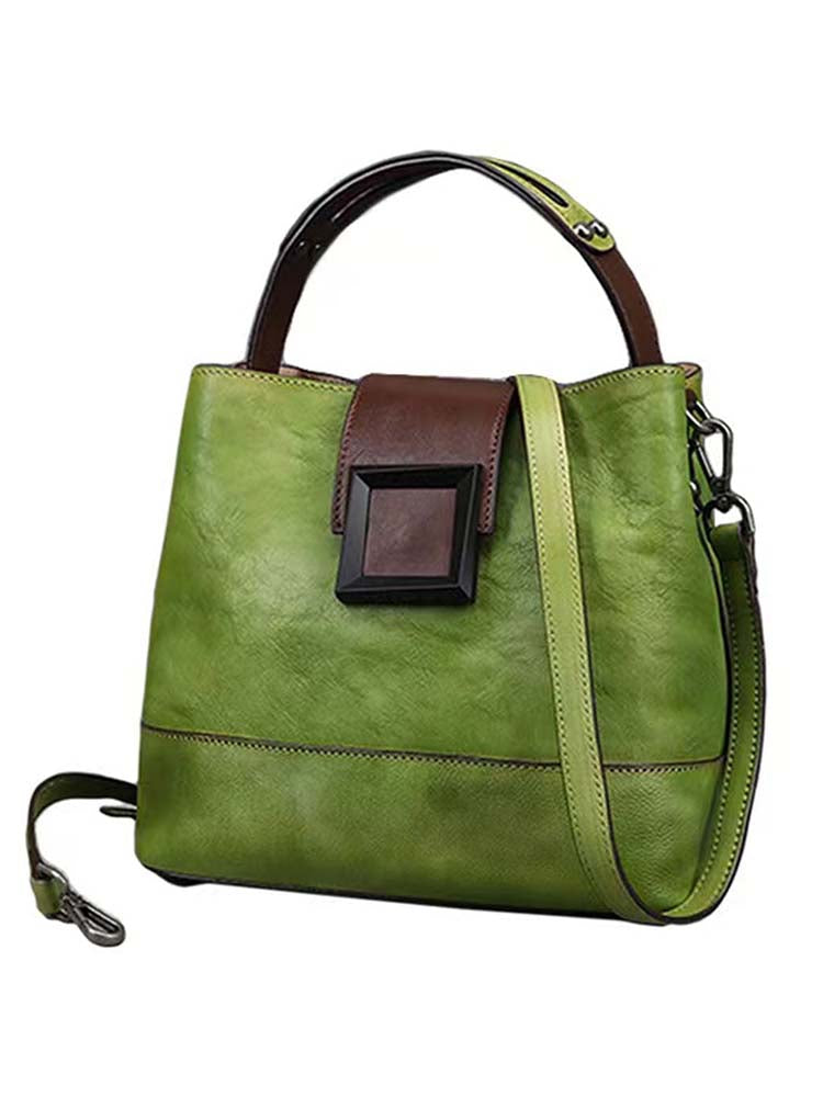 Retro Genuine Leather Handbag Crossbody Bag
