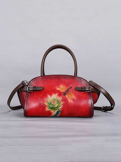 Vintage Handmade Embossed Durable Handbag