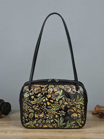 Vintage Minimalist Handmade Leather Distressed Tote Bag