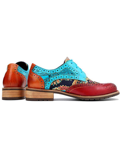 Chaussures richelieu bohémiennes faites à la main