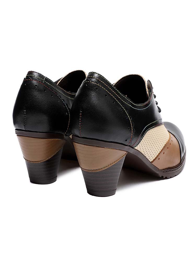 Chaussures en cuir faites à la main Maleah