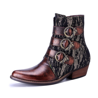 Colorstepshoes Straps Rebel Ankle Boots