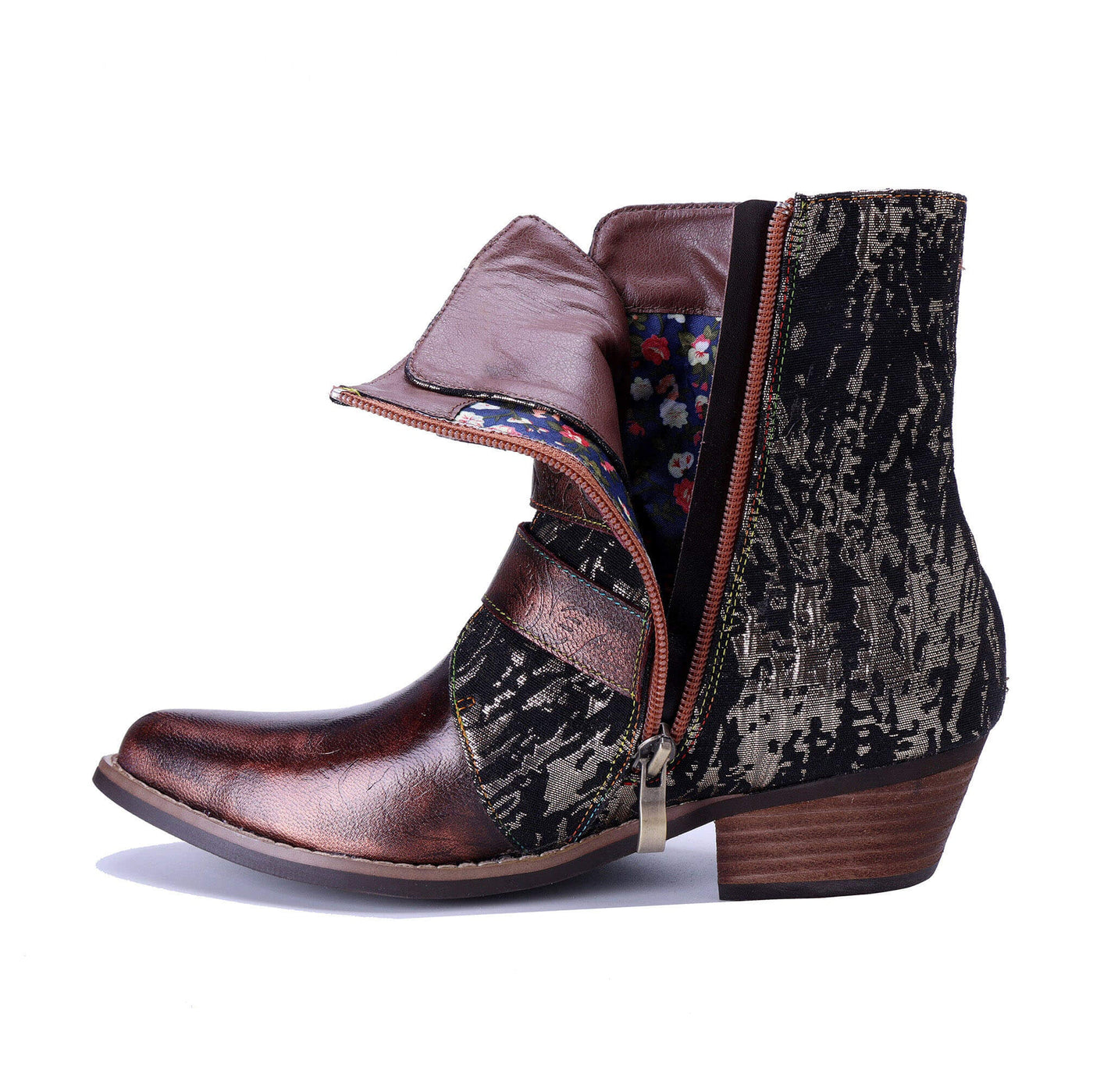 Colorstepshoes Straps Rebel Ankle Boots
