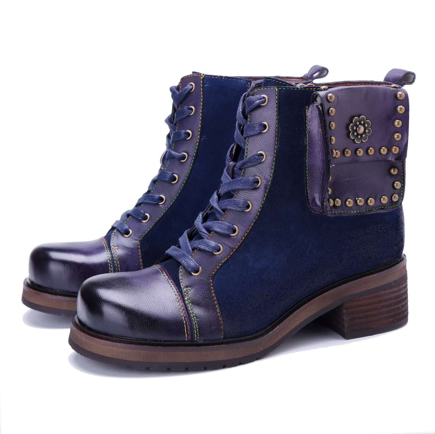 Colorstepshoes Midnight Charm Lace-Up Ankle Boots