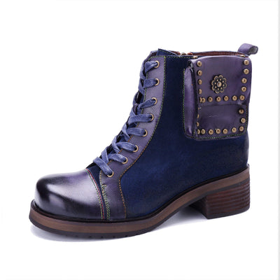 Colorstepshoes Midnight Charm Lace-Up Ankle Boots