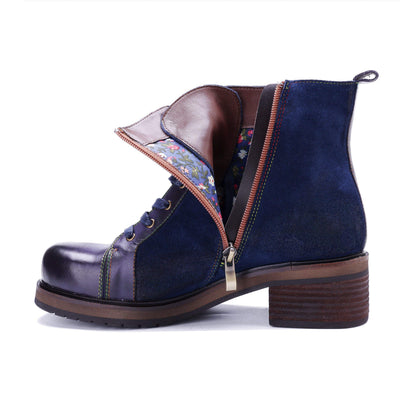 Colorstepshoes Midnight Charm Lace-Up Ankle Boots
