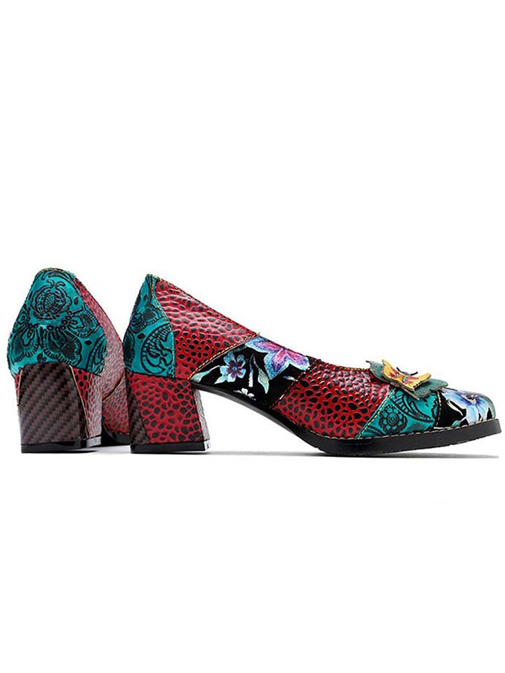 mindy butterfly appliqué leather sneaker