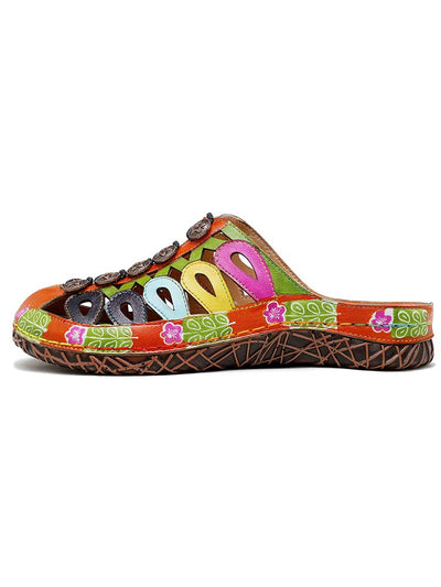 Vintage Handmade Colorful Sandals