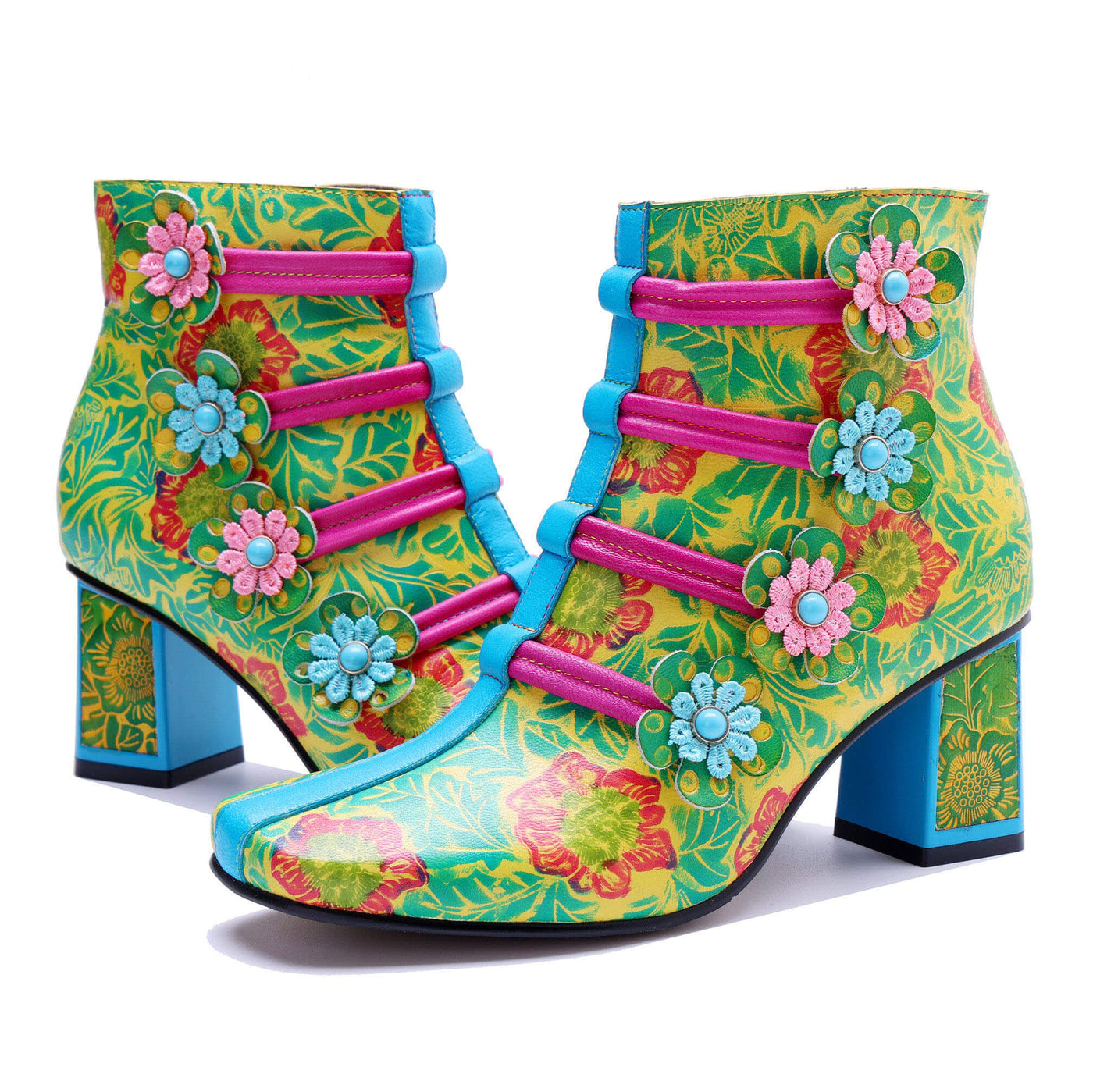 Colorstepshoes Bloom Fantasy Ankle Boots