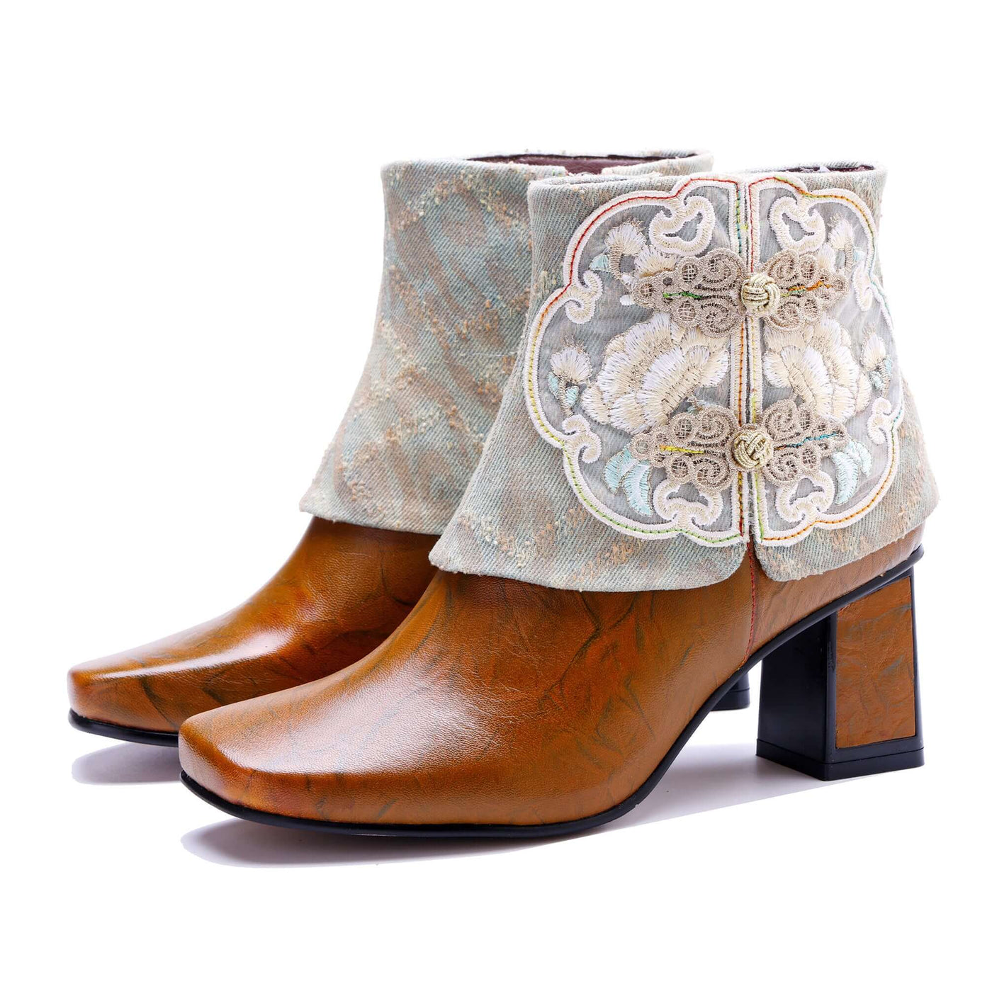 Colorstepshoes Unique Collar Ankle Boots