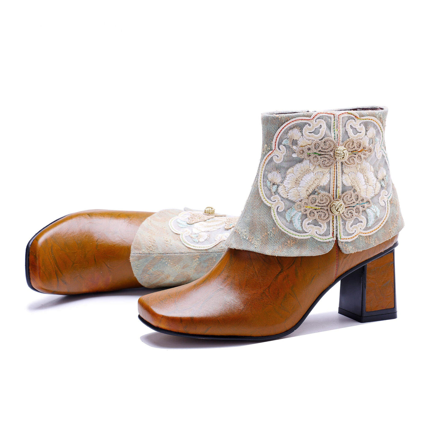 Colorstepshoes Unique Collar Ankle Boots