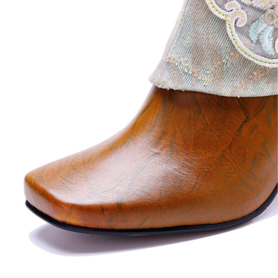 Colorstepshoes Unique Collar Ankle Boots