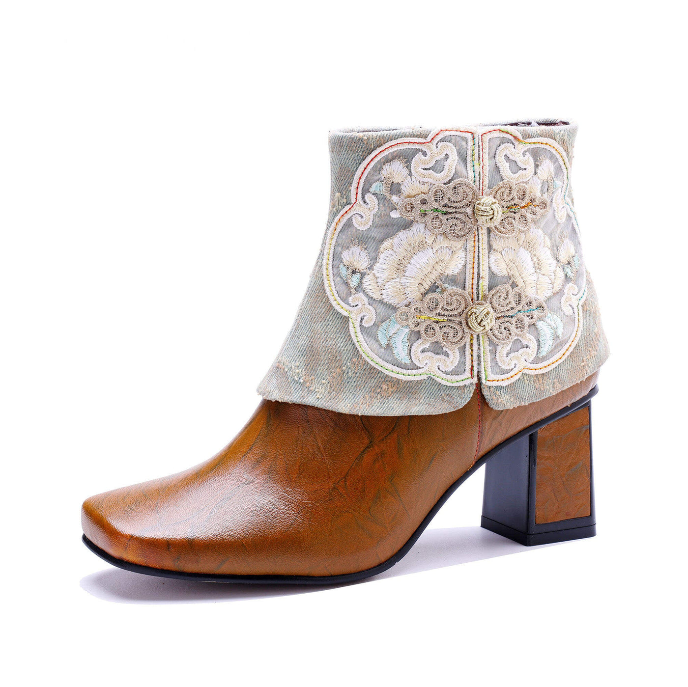 Colorstepshoes Unique Collar Ankle Boots