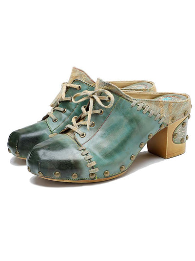 Aurora Vintage Handmade Round Toe Sandals