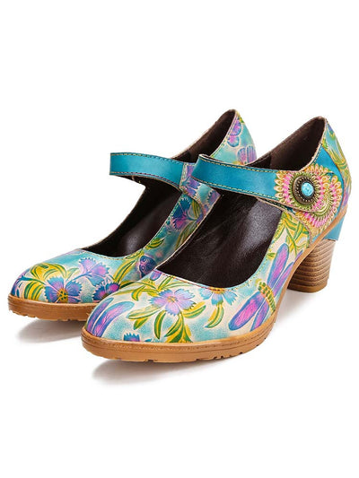 Salma Hand-Painted Artistic Refreshing Shoes
