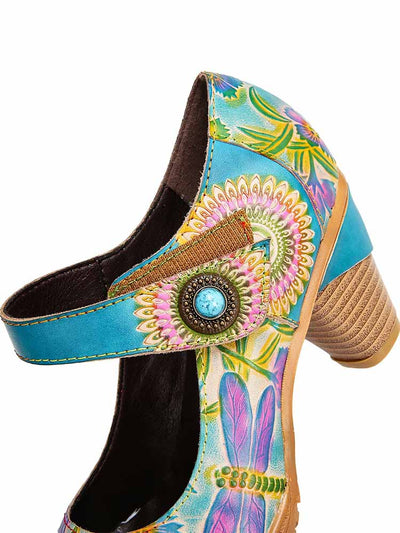 Salma Hand-Painted Artistic Refreshing Shoes